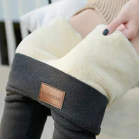 Winter Warm And Comfortable Super Thick Lambswool Leggings