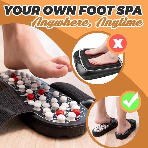 Acupressure Foot Massager Acupoint Stimulation Massage Slippers Shoes