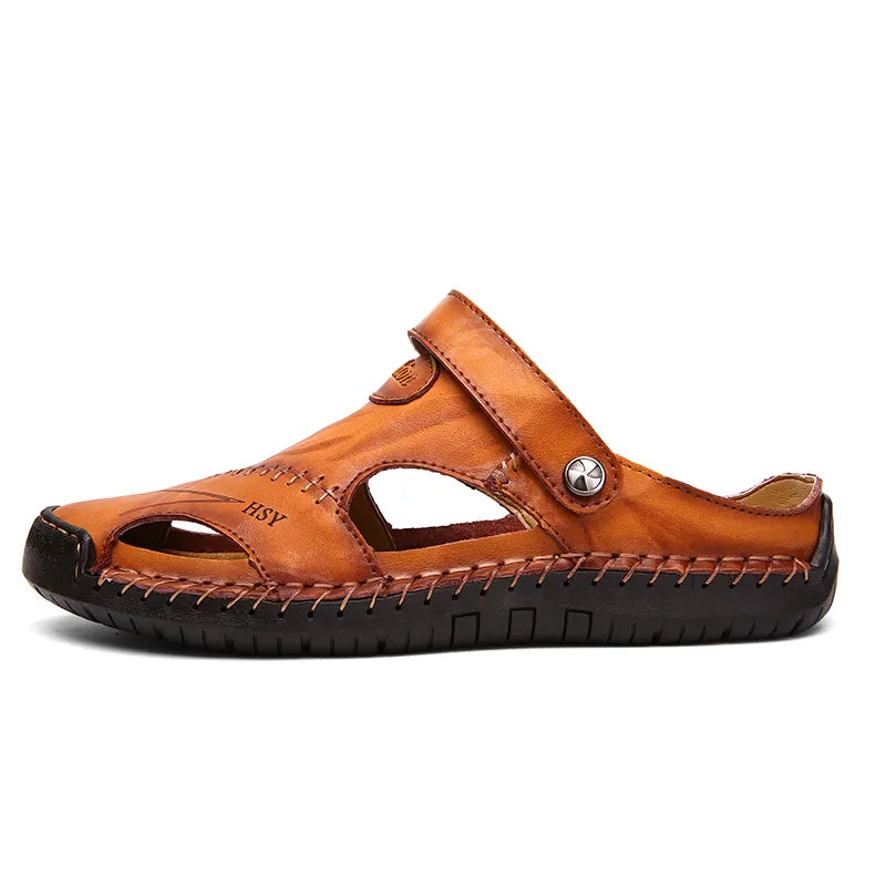 Men's Soft Leather Beach Sandals