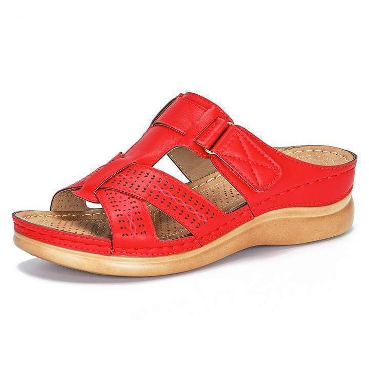 Leather Soft Footbed Arch Support Sandals 2024