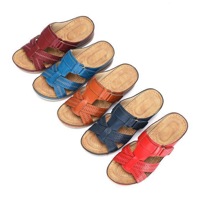 Leather Soft Footbed Arch Support Sandals 2024