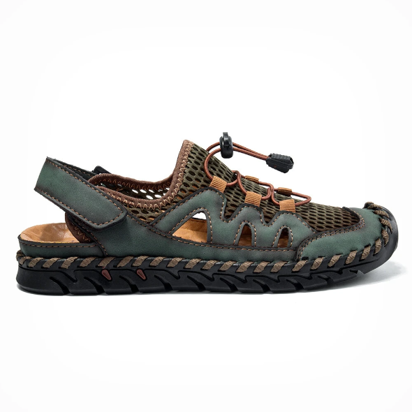 Men's Summer Outdoor Hand Stitching Breathable Mesh Casual Soft Sandals