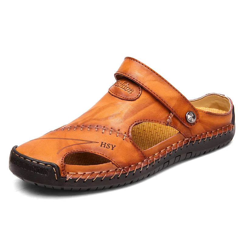 Men's Soft Leather Beach Sandals