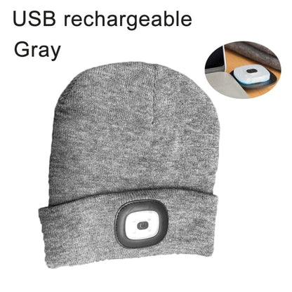 Outdoor Camping Hiking LED Lights Knit Hat